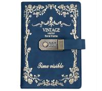 Qxmiguel Materiale scolastico Diario Quaderno in stile europeo, 135 pagine, 5,5 x 8,5 pollici, blocco note con copertina rigida, diario di scrittura stimolante, adatto come regalo