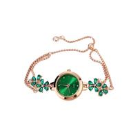Qxmiguel Orologi alla Moda Orologi da Polso da Donna, al Quarzo, con Lunetta E Cristalli in Movimento, Moda Premium for Donne, Regalo Ritorno a Scuola(Groen)