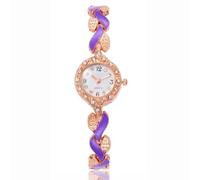 Qxmiguel Orologi alla Moda Orologio da Donna alla Moda, Piccolo e Sottile, analogico, al Quarzo, Orologio da Polso, Elegante Orologio da Donna di Lusso, Regali delicati Ritorno a Scuola(Lila)