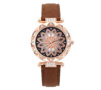 Qxmiguel Orologi alla Moda Orologio da Polso al Quarzo alla Moda da Donna con Cinturino in Pelle. Gli Orologi Casual da Tutti i Giorni Sono Un Regalo alla Moda for Le Donne. Ritorno a Scuola(Bruin)