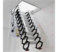 Qxmiguel Scale Scala a soffitta a soffitto a Pieghevole Interno con Braccia telescopiche abbassare Le Scale della soffitta estesa estesa Scale soppalco
