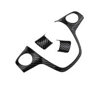 Qxryzp Adesivo con rivestimento in paillettes for coprivolante in fibra di carbonio ABS cromato, for ford, for Focus 3 Mk3, for Kuga Escape 2012 2013 2014 2015 Adesivo per volante(A one set)