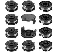 Qxryzp Bobina di Ricambio per tagliabordi F016800569/F016800385 Bobine per Erba, per Easygrasscut 23/26/18/18-230/18-260/18-26/Art 23SL/Art 26Sl Linea per decespugliatore(Black 10pcs)