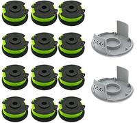 Qxryzp Bobina per decespugliatore, per Filo di Ricambio per decespugliatore per Ryobi Rac143 6.1MX 2Mm 36V, RLT36B33 RY36LT33A-0 Linea per decespugliatore(Black 12 2)