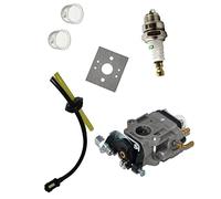 Qxryzp Kit candela tubo carburante carburatore 23-26CCM, for Einhell, for AL-KO, Atika, for Fuxtec, decespugliatore tagliasiepi Candela per motore tosaerba