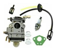 Qxryzp Kit carburatore, for Fuxtec, for Timbertech, Rotfusch 49cc 52cc decespugliatore con guarnizione set tubo carburante candela Candela per motore tosaerba