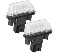 Qxryzp Luce targa, 18 LED sinistra/destra luce auto, for Citroen, C3 2002-2009 gruppi for 2 pz.-per c3 grand c4 picasso fase 1 Lampadina per immatricolazione automatica