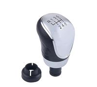 Qxryzp Pomello del cambio MT 5 Leva pomello a 6 velocità per, for Focus, 2 MK2 FL MK3 MK4 MK7, for Mondeo, for KUGA for Galaxy, for Fiesta Pomello del cambio(Silver 6speed)