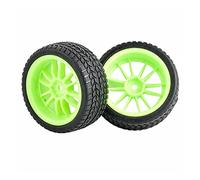 Qxryzp Set di Ruote for Pneumatici Grip, for HSP, for HPI, 1/10 1.10 Auto da Strada Pneumatici Fuoristrada per Auto RC(6031G-6088)