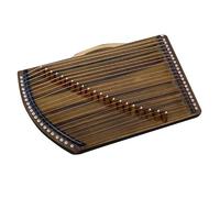QXSJEDYCH Mini Guzheng con accessori e zaino, 21 corde, dimensioni: 60×35×6 cm, trainer professionale Guzheng adatto for adulti/bambini Guzheng(Color:Schwarz)