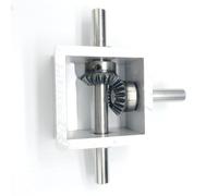 QXSJEDYCH Trasmissione Mitra 1 PCS 1.25M 20 Denti Cambio Conico Cambio Albero da 10mm 1:1 1 in 2 out commutatore Cambio ad Angolo retto pignone ingranaggio Conico da 90 Gradi Meccanico(A)