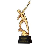 QXSJEDYCH Trofei Premio Trofei Premio for Studenti Trofeo Creativo Piccolo Omino d'oro, Premio Vincitore Placcatura in Resina, Arredamento Camera da Letto con Base in, Incisione Gratuita Trofeo