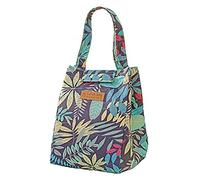 QXuan Borsa Termica Pranzo al Sacco Grande,Portatile Borsa Frigo Riutilizzabile Ideale per Studenti e uffici Cibo e Bevande,per Picnic,Pesca,Scuola,Lavoro (Foglie Scure)