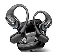 QXUFV Cuffie Bluetooth Sport, Open-Ear Auricolari Bluetooth 5.4 con Stereo Bassi Profondi, Chiamata HD ENC, 50 Ore di Autonomia con Display LED, Impermeabili IP7 per Running Sport, Comodo Adattamento