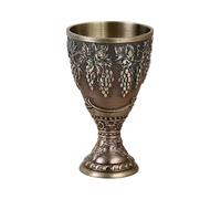 QXWD Calici da vino Vodka Calice Rosso Liquore Liquori Tazza Retro Lega Mini Calici Matrimonio 30ml Bicchieri Stoviglie