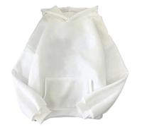 QXWD Felpa con cappuccio da donna con gatto Mochi Peach Streetwear Natale stampato Kawaii felpe autunnali oversize per coppie Hoddies, Bianco_a, XS