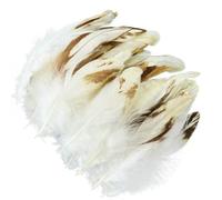 QXWD Piume di pollo naturali di gallo, 10,2-15,2 cm, 100 pezzi, soffici piume di fagiano, gioielli fatti a mano, accessori per vestiti per feste