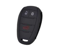 QXWRLD Custodia for chiave in silicone for auto Custodia protettiva for chiave in pelle con telecomando senza chiave, for Alfa, for Romeo, for Stelvio, for Giulia 2017 2018 custodia protettiva in sili