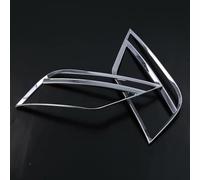 QXWRLD For VW, for T-ROC, 2017 2018, ABS cromato for fendinebbia anteriore/posteriore, copertura della lampada fendinebbia cornice del fendinebbia(Rear)