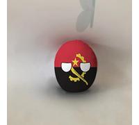 QXXKJDF 7.9 In 3.9 In Pallina polacca, Pallina country, Australia, Giappone, Maldive, Angola, Peluche, Palline country(Angola,7.8in)