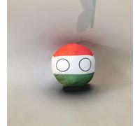 QXXKJDF 7.9 In 3.9 In Pallina polacca, Pallina country, Australia, Giappone, Maldive, Angola, Peluche, Palline country(Hungary,3.7in)