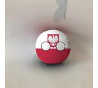 QXXKJDF 7.9 In 3.9 In Pallina polacca, Pallina country, Australia, Giappone, Maldive, Angola, Peluche, Palline country(Poland,7.8in)