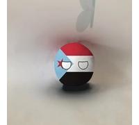 QXXKJDF 7.9 In 3.9 In Pallina polacca, Pallina country, Australia, Giappone, Maldive, Angola, Peluche, Palline country(Yemen,3.7in)