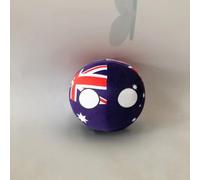 QXXKJDF 7.9 In 3.9 In Pallina polacca, Pallina country, Australia, Giappone, Maldive, Angola, Peluche, Palline country(Australia,7.8in)