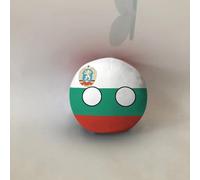 QXXKJDF 7.9 In 3.9 In Pallina polacca, Pallina country, Australia, Giappone, Maldive, Angola, Peluche, Palline country(Bulgaria,3.7in)