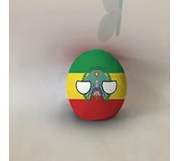 QXXKJDF 7,9 pollici 3,9 pollici Country Ball Emirati Arabi Uniti Argentina Belgio Regno Unito Country Balls Festival Regalo Peluche(Ethiopia,3.7in)