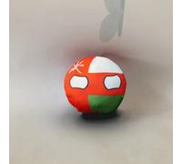 QXXKJDF 7,9 pollici 3,9 pollici Country Ball Emirati Arabi Uniti Argentina Belgio Regno Unito Country Balls Festival Regalo Peluche(Oman,3.7in)