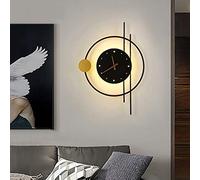 QXXZ Applique da Parete Interno 2 in 1 Nuovo Creativo Orologio Lampade da Parete può Essere Utilizzato Come Orologio o Come Lampada a Muro，per Soggiorno Studia Scala Corridoio