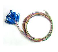 QYCWHXVDF 10 Set 12 Core SCAPC Fibra Ottica Pigtail Simplex 0.9mm 9/125 Modalità Singola SM SX LC UPC LZSH Fibra Ottica Pigtail 1.2M Cavo(12C SCUPC1.2M 10Set)