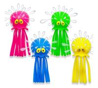 QYDKWK Set di 4 Palloncini d'acqua a Forma di Polpo, Giocattoli da Bagno Giochi da Piscina per Bambini, Riempitivi Riutilizzabili per Borse da Festa Estive per Ragazzi e Ragazze 3 + Anni