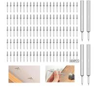 QYDMIN Chiodo senza cuciture, 400 chiodi a doppia testa con filo a doppia testa per battiscopa senza tracce. Viti di sicurezza invisibili con chiodi a doppia testa per decorazione domestica