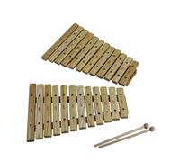 QYDZSHOP Glockenspiel in Quercia, Strumento a Percussione in Legno per Bambini con 12/15 Note E Mazzuoli Glockenspiel in Legno Xilofono Strumento a Percussione da Suonare con Le Mazze