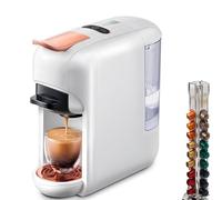 QYDZSHOP Macchina da caffè a Capsule 5 in 1, Macchina da caffè Multi-Capsula per Bevande Calde E Fredde, Estrazione a Temperatura Costante di 92°, Alta Pressione di 19 Bar, per L'Ufficio Domestico