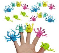 QYEHF - 20 PCS Dita Mostro,Silicone per Halloween, pupazzi da dito mostriFeste a Tema, Giochi Interattivi - Pupazzi da Dito per Intrattenimento Familiare e Feste (Colori Casuali)