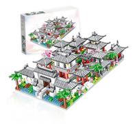 QYEHF Classico cinese Suzhou,1317PCS Architettura Cinese Suzhou Giardino Architettura Mini Blocco da Costruzione, modello classico famoso da collezione Regalo