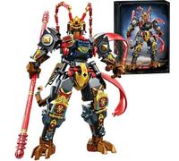 QYEHF Monkey King Mech Kit, Action Figure Mecha,Mechs Robot Building Sets,Hero Warrior Mecha Model Kit,Kit da collezione Mech, idea regalo per adulti e ragazzi dai 5-14 anni,397PCS