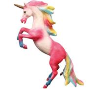 QYEHF Puledro di Unicorno, Rainbow Unicorn Stallion Giocattolo Animale, Colori dell'arcobaleno Puledro unicorno per bambine e ragazzi, dai 5 anni in su, 20 x 19 x 7 cm