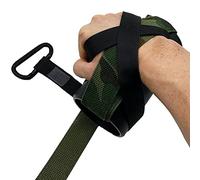 QYEURFOF Attrezzo per allenare i Polsi, Maniglia for Esercizi di Braccio Ferro, Zigrinata Antiscivolo, Cintura in Nylon, Impugnatura Forza, Diametro 7,5 cm for Palestra Fitness Tricipiti Bicipiti