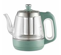 QYEURFOF Bollitore a Pressione, Protezione dall'ebollizione a Secco Funzione di prenotazione Macchine for Il tè Caldo con Filtro luci 1350w Ebollizione Rapida A,L=1L