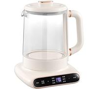 QYEURFOF Bollitore a Pressione, Teiera for Fiori Automatica Multifunzione Addensata Pentola in Vetro for Uso Domestico Acqua Bollente Muta A,1.5L