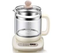 QYEURFOF Bollitore a Pressione, Vaso Sanitario in Vetro da 1,5 Litri Teiera Multifunzionale for Fiori Bollitore Elettrico Automatico for stufato a Nido d'uccello