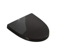 QYEURFOF Copriwater, Sedile WC Universale con Lunghezza Regolabile Muto Coperchio Facile da installare for a Forma di U(Black)