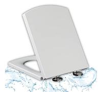 QYEURFOF Copriwater, Sedili WC durevoli Copri Coperchio a Chiusura lenta, Compatibile con Standard,-~(39.5~46.5 * 34.5cm)