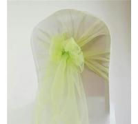 QYEURFOF Fascia per Sedia, 65x275 cm Telai in Organza Decorazione di Nozze Sedia Nodo Telaio Arco Fiocco for Compleanno Banchetto Natale for Feste(Green)