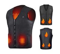 QYEURFOF Gilet riscaldato, Giacca riscaldata Gilet riscaldante USB Esterno Abbigliamento Termico Elettrico Flessibile Escursionismo Abiti riscaldati elettrici Caldi(XXL)