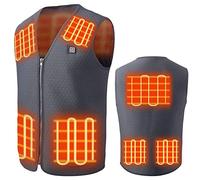 QYEURFOF Gilet riscaldato, Gilet riscaldante Giacca Calda Invernale Elettrico Intelligente USB Abbigliamento(M)